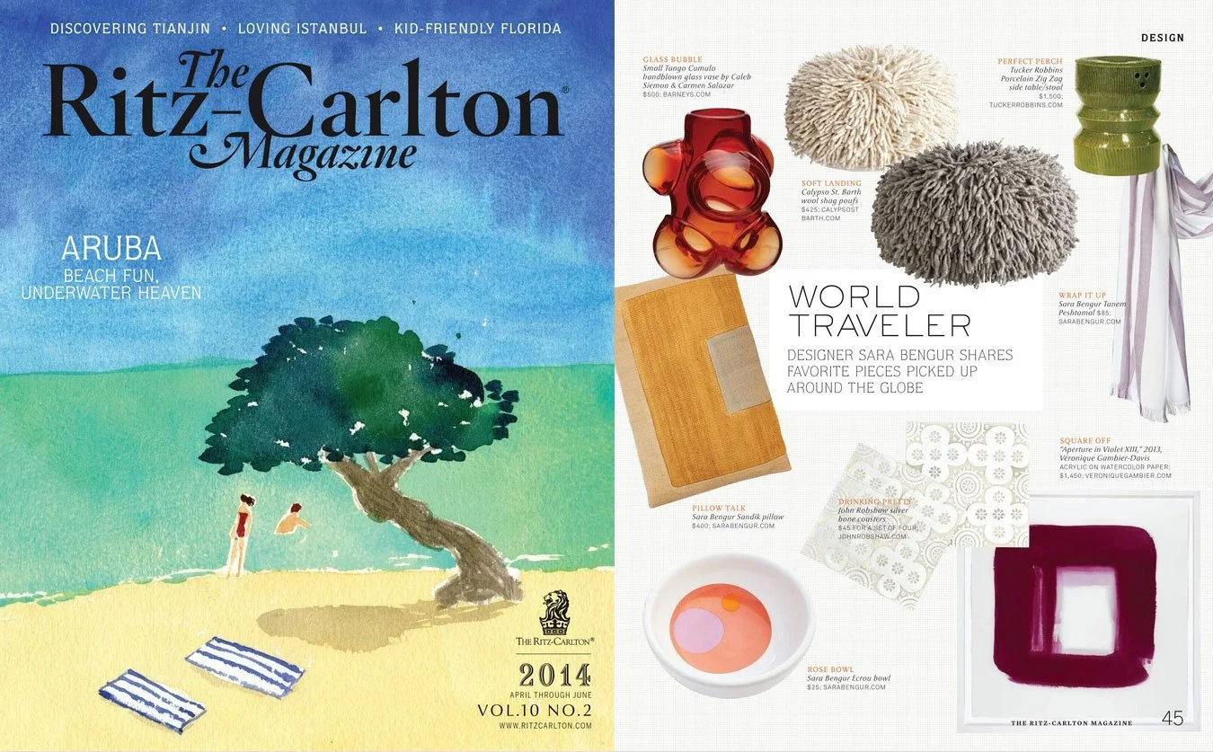 RITZ CARLTON MAGAZINE, 2014 — Sara Bengur Interiors